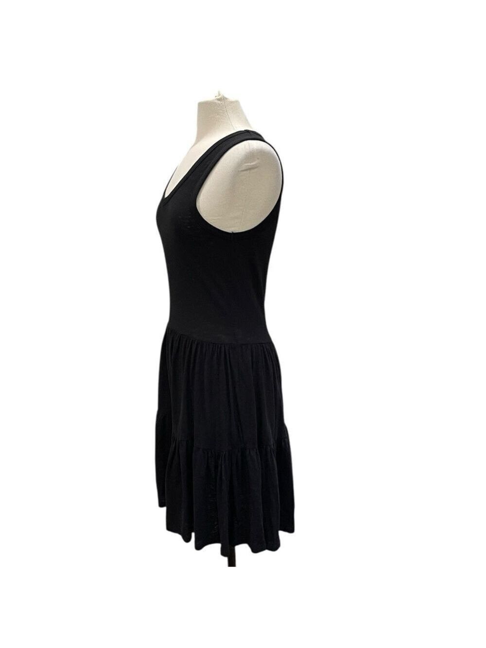 NWT Bobi Los Angeles Tiered Tank Dress SZ S Black - Picture 5 of 9